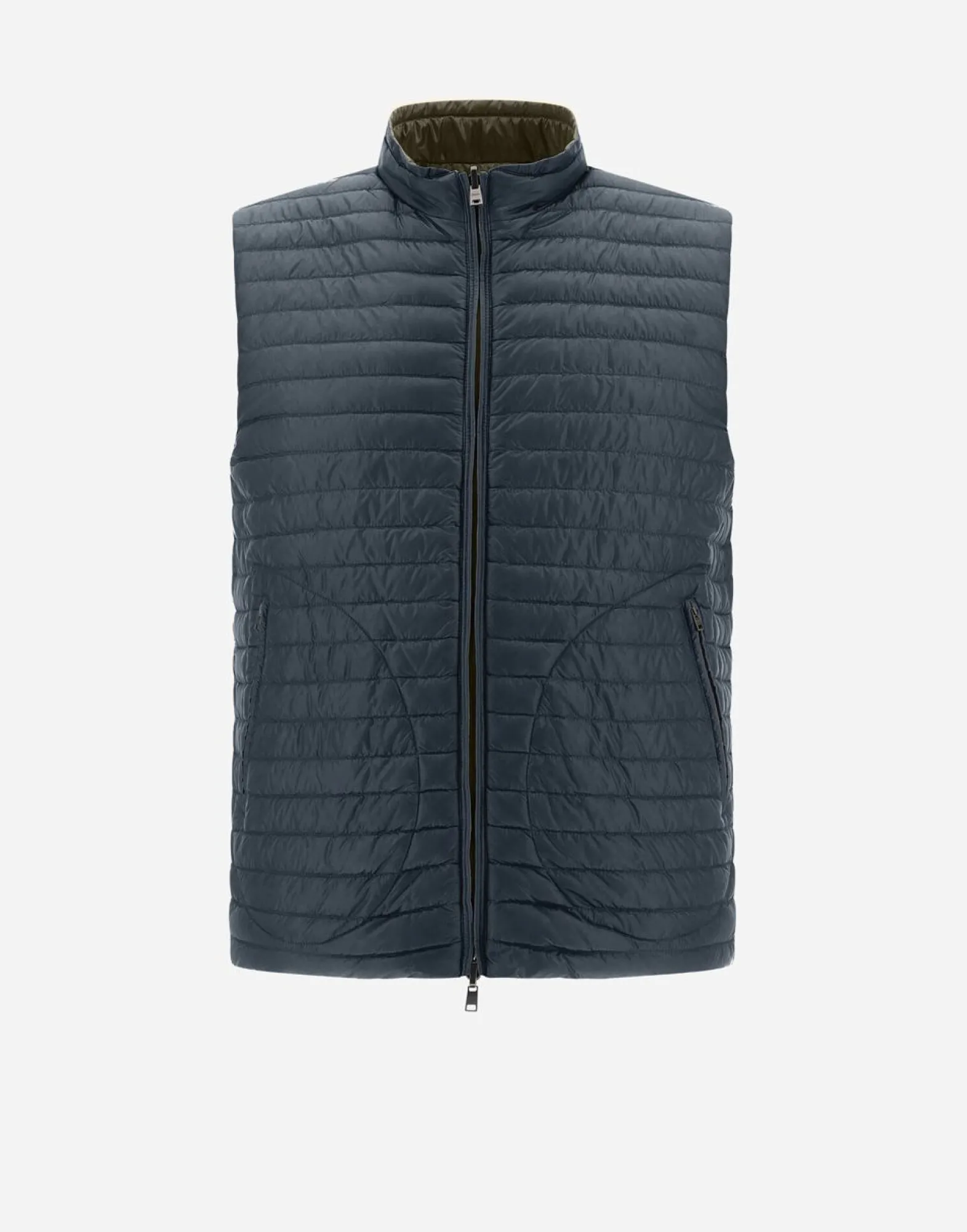 Herno Reversible Two-Tone Waistcoat In Nylon Ultralight