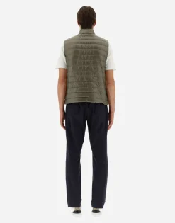 Herno Reversible Two-Tone Waistcoat In Nylon Ultralight