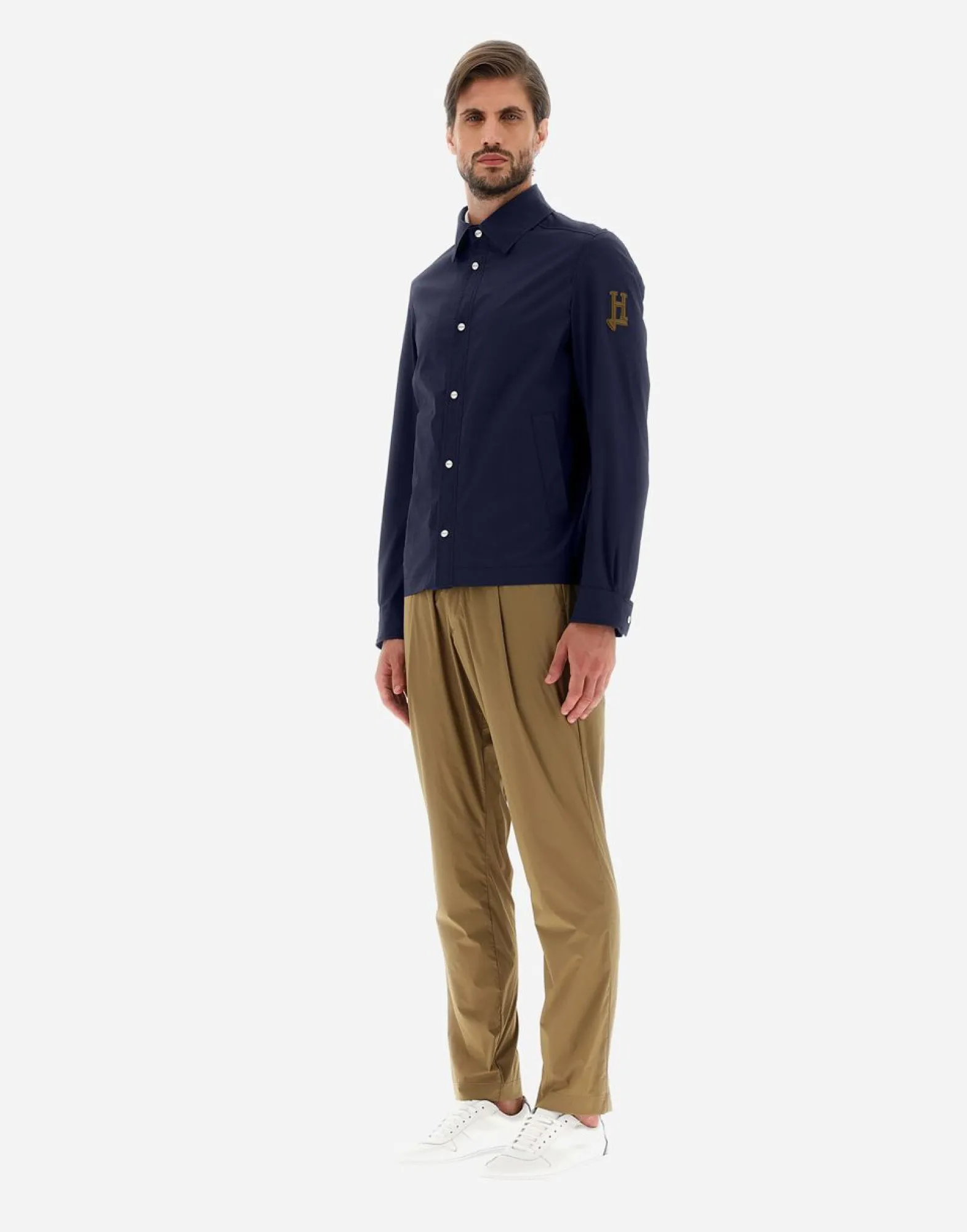 Herno Shirt In Light Cotton Stretch