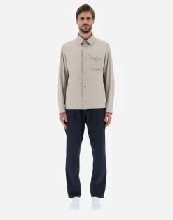Herno Shirt In Ultralight Crease
