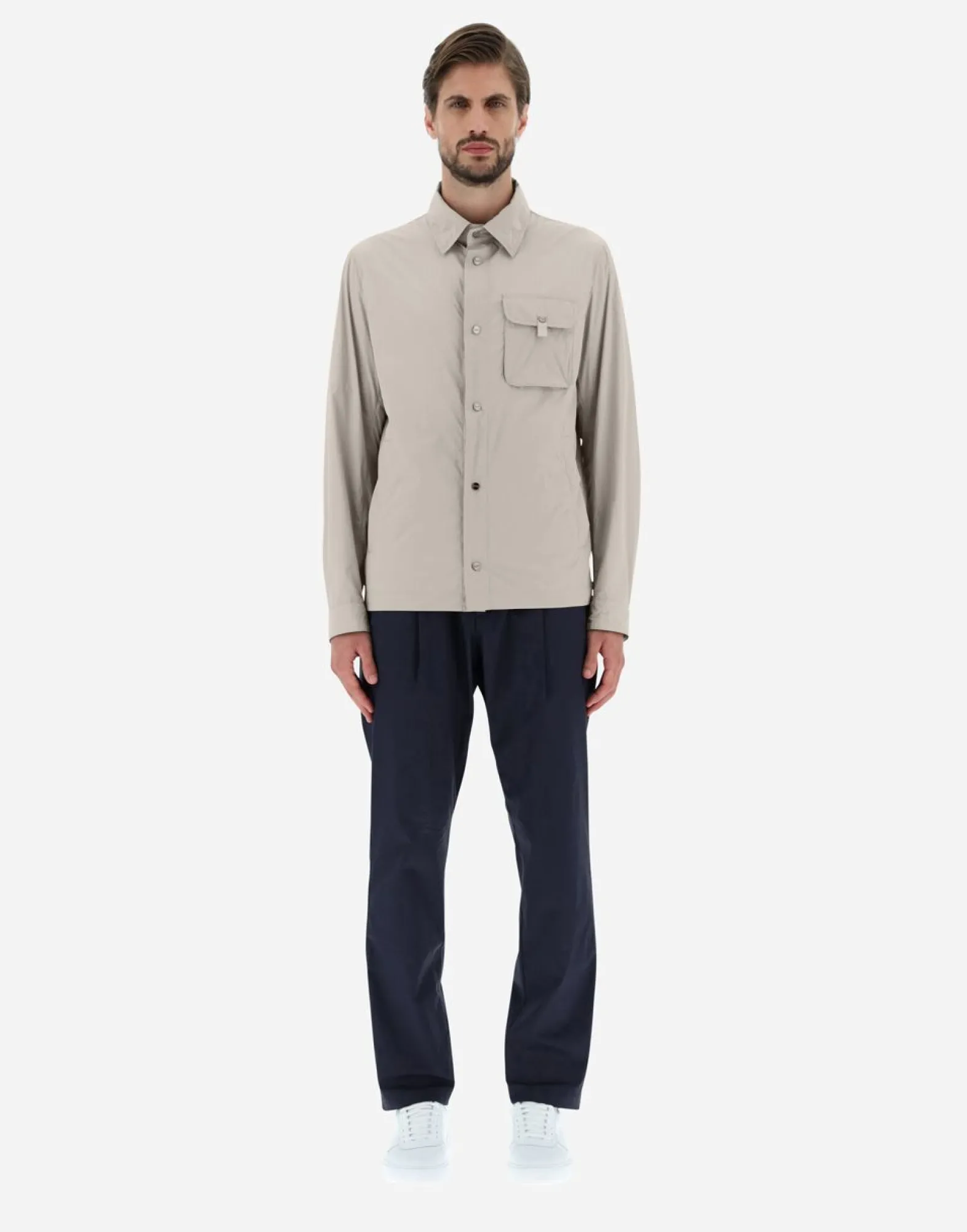Herno Shirt In Ultralight Crease