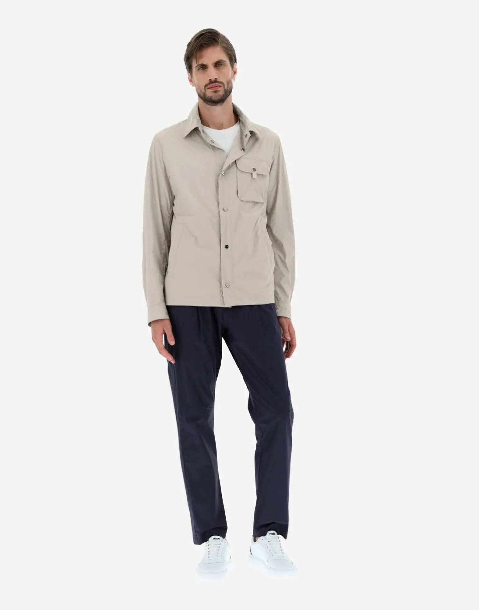 Herno Shirt In Ultralight Crease