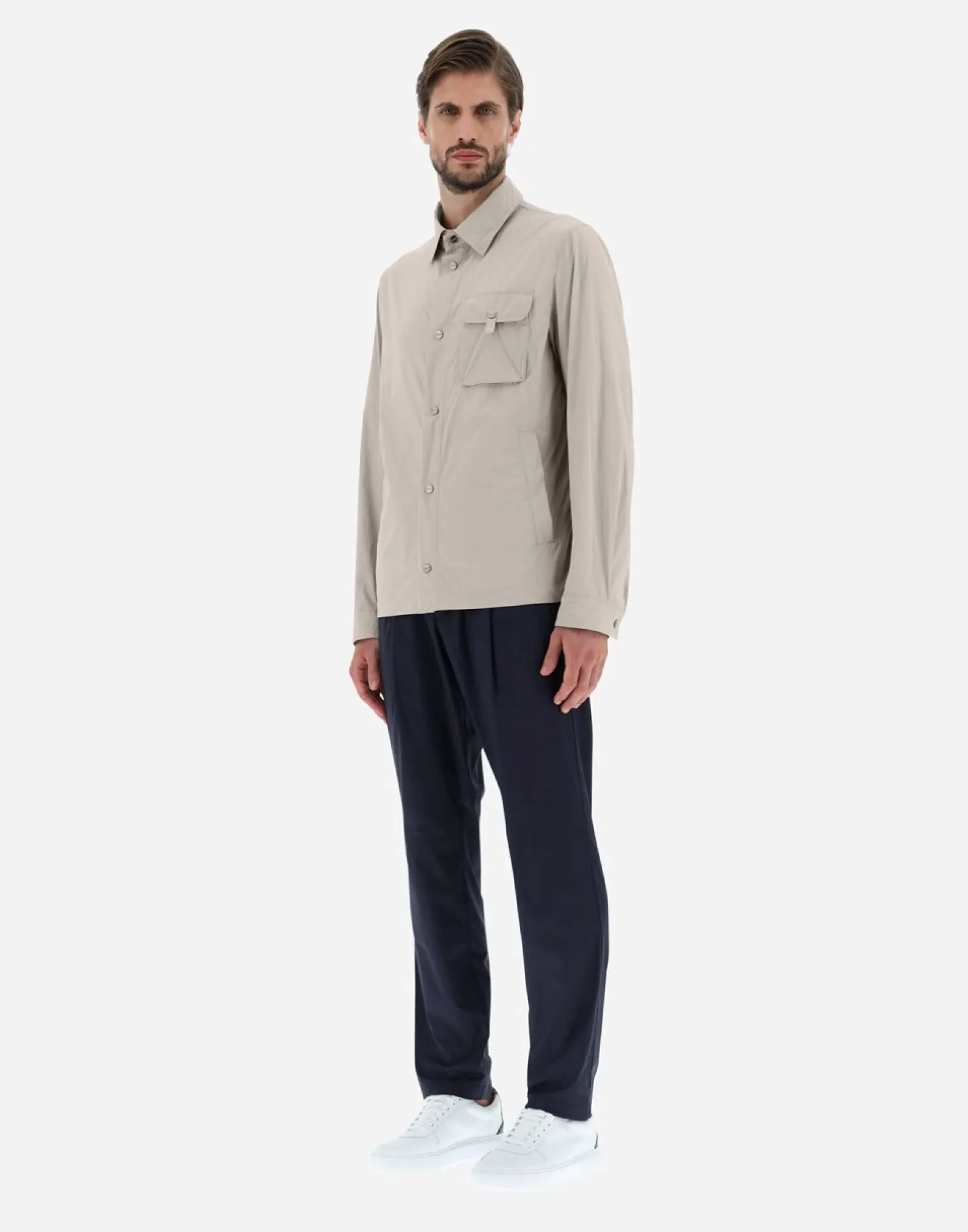 Herno Shirt In Ultralight Crease