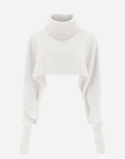 Herno Soft Poncho Resort Cropped