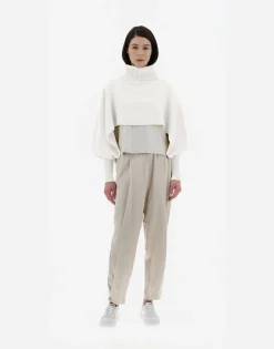 Herno Soft Poncho Resort Cropped