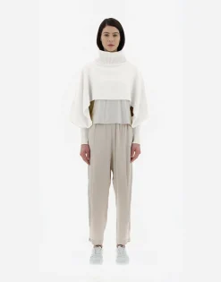 Herno Soft Poncho Resort Cropped