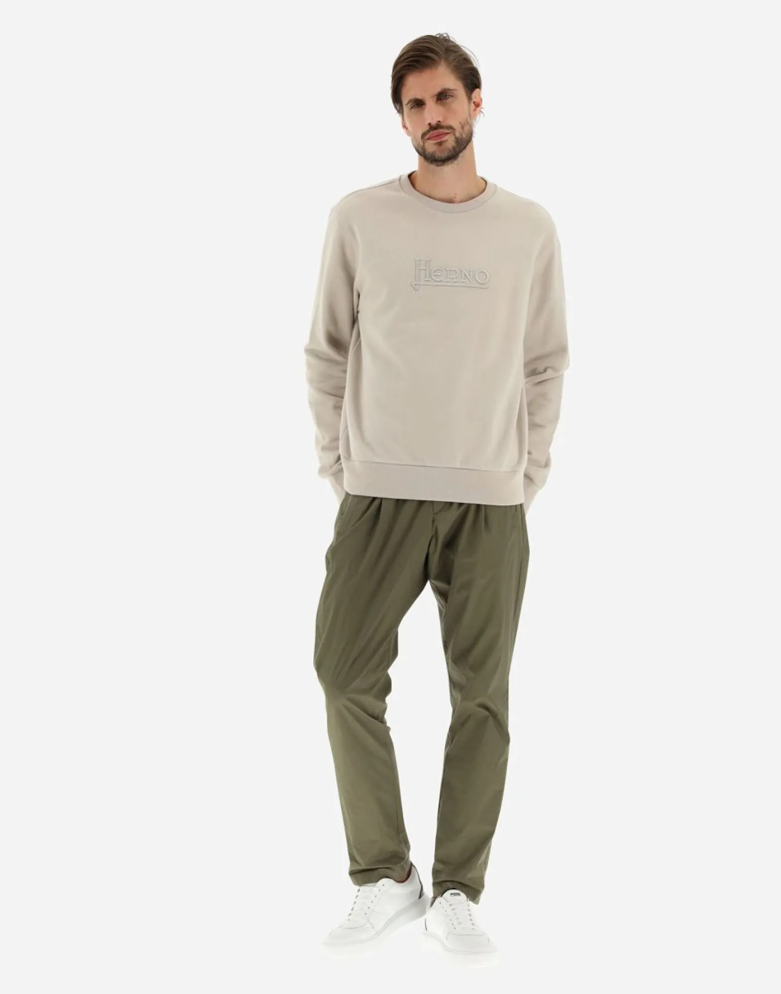 Herno Sweatshirt In Cotton Sweater