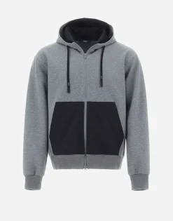 Herno Sweatshirt In Soft Scuba & Plaster