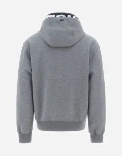 Herno Sweatshirt In Soft Scuba & Plaster