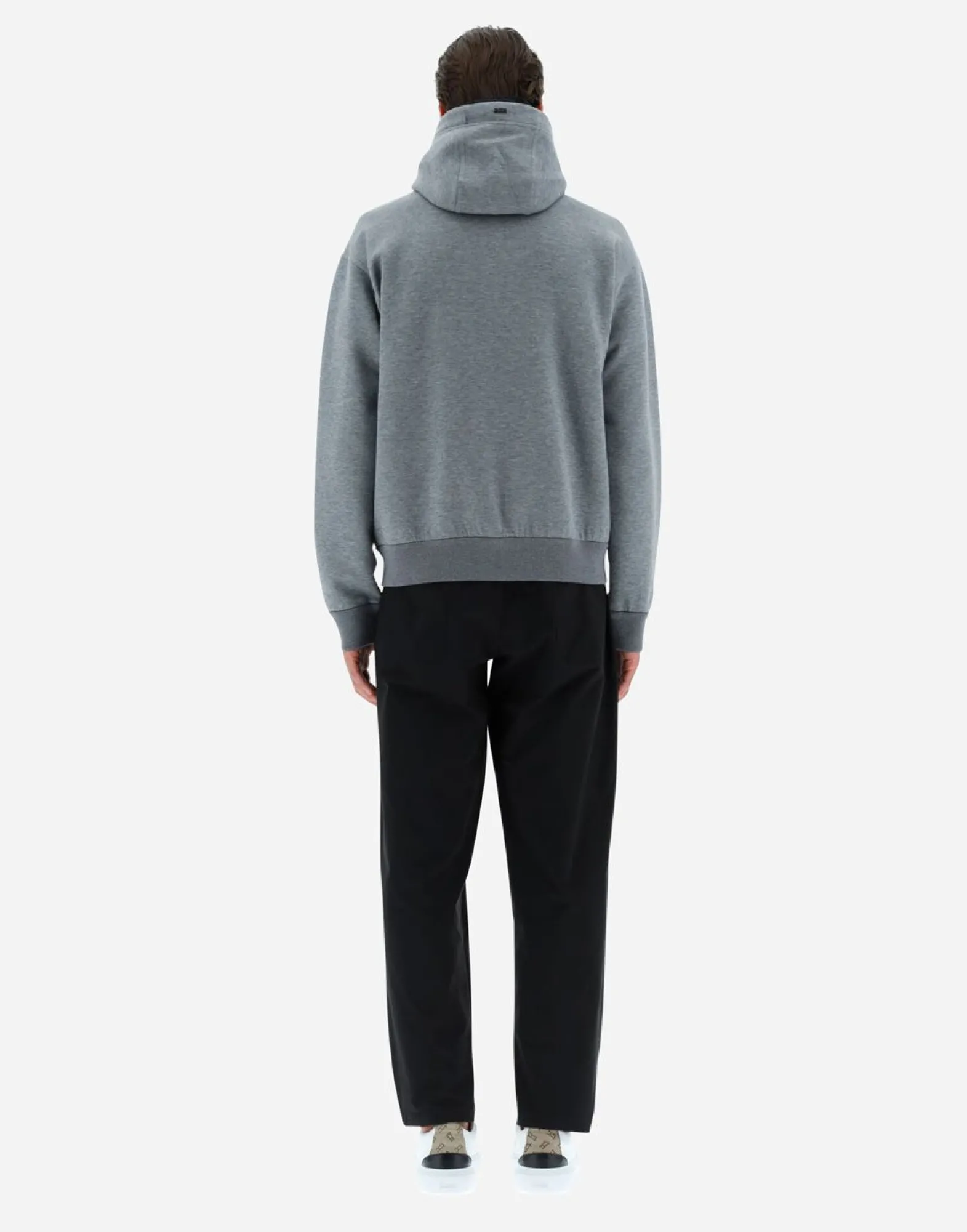 Herno Sweatshirt In Soft Scuba & Plaster