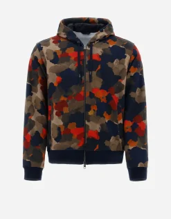 Herno Sweatshirt In Spring Camo Sweater