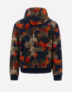Herno Sweatshirt In Spring Camo Sweater