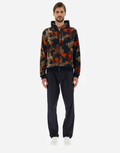 Herno Sweatshirt In Spring Camo Sweater