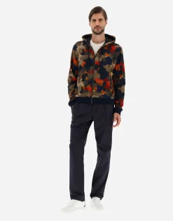 Herno Sweatshirt In Spring Camo Sweater