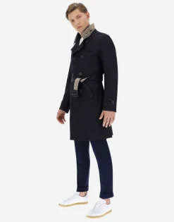 Herno Trench Coat In Delon & Monogram