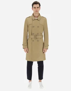 Herno Trench Coat In Delon & Monogram