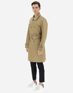 Herno Trench Coat In Delon & Monogram