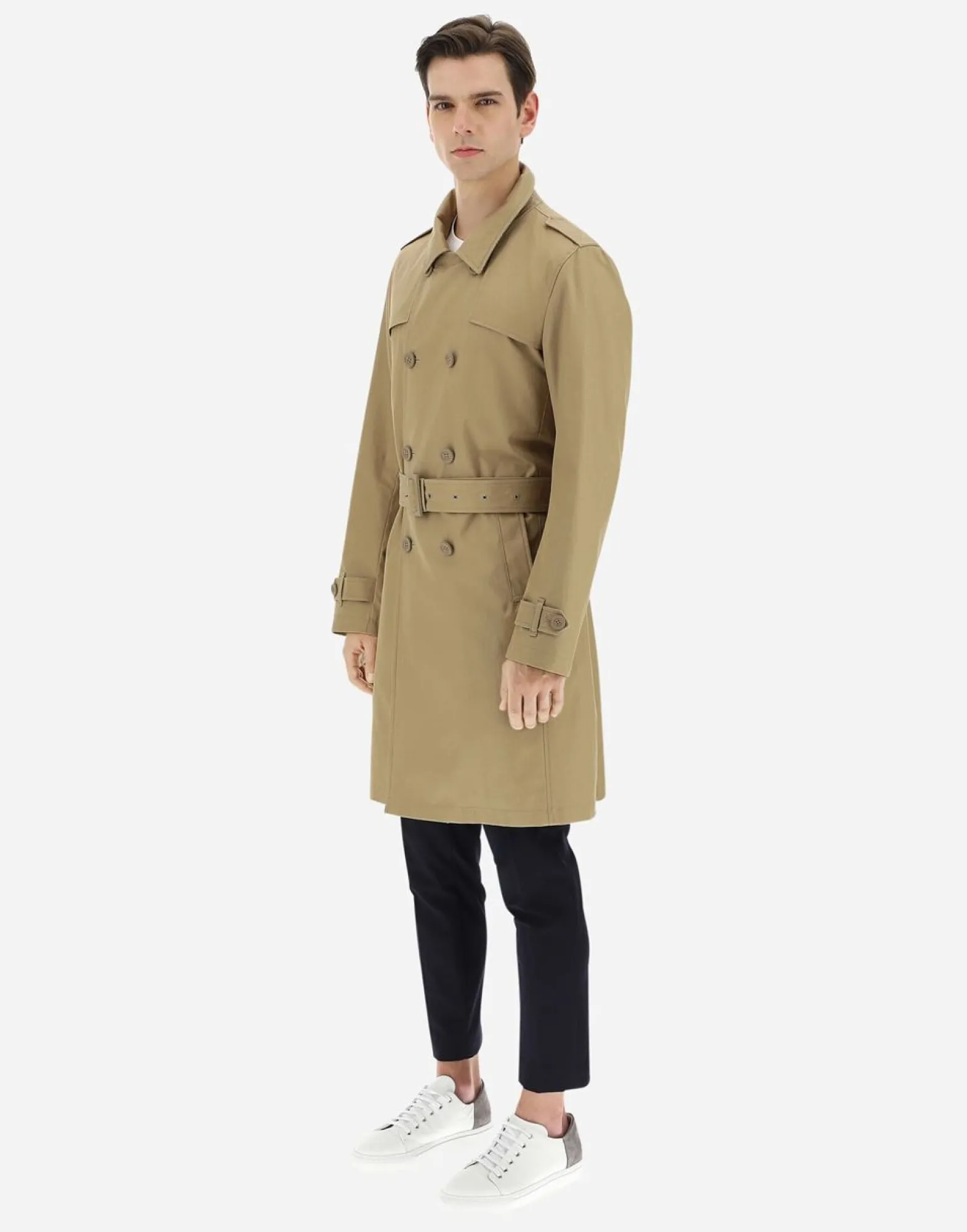 Herno Trench Coat In Delon & Monogram