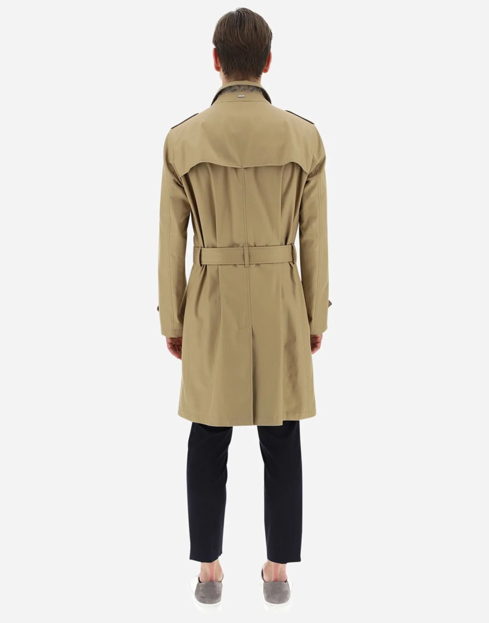 Herno Trench Coat In Delon & Monogram