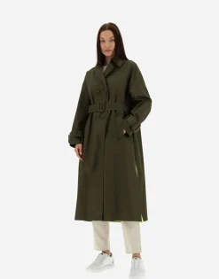 Herno Trench Coat In Delon & Plaster