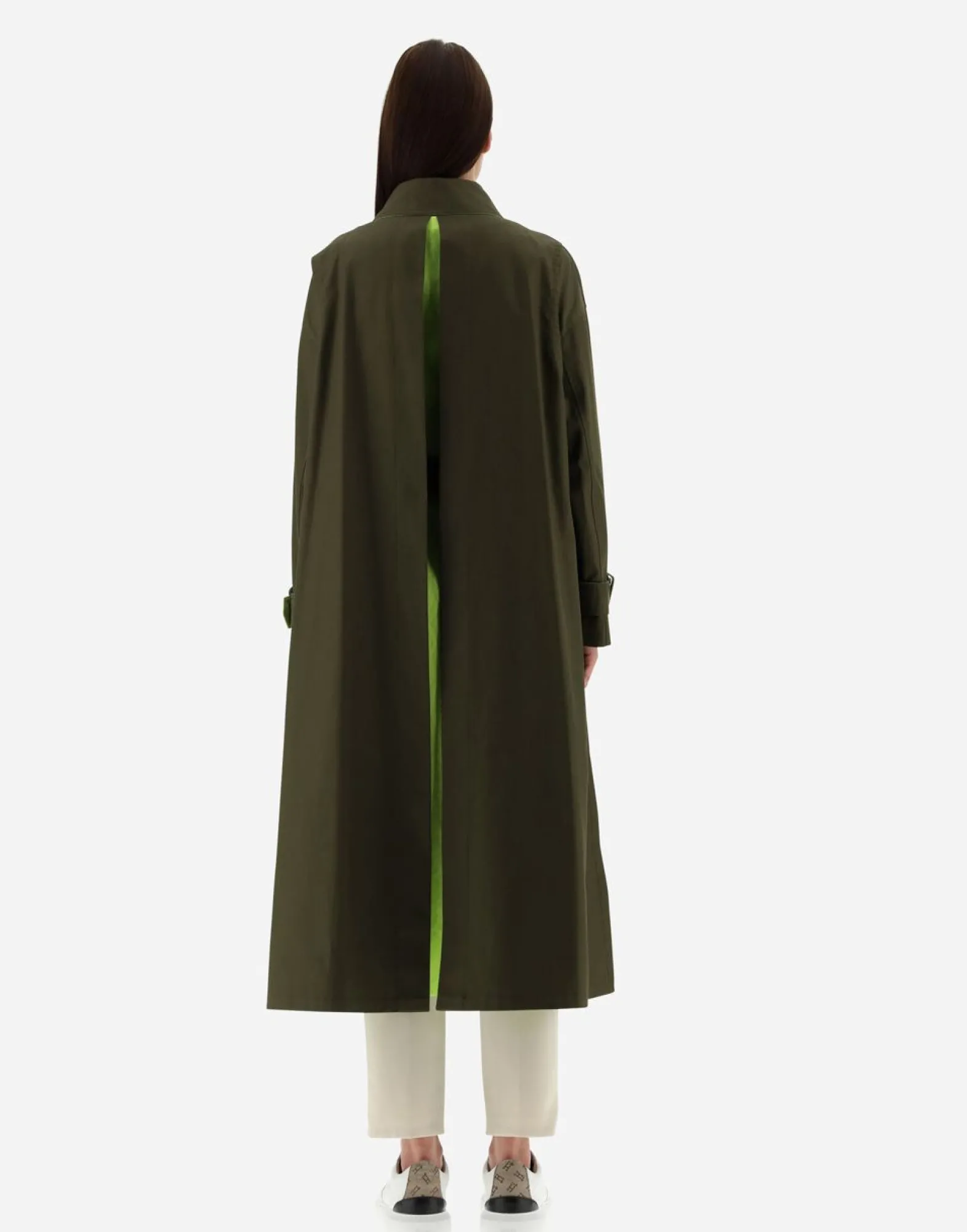Herno Trench Coat In Delon & Plaster