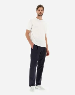 Herno Trousers In Light Cotton Stretch