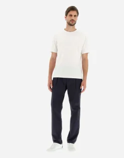 Herno Trousers In Light Cotton Stretch