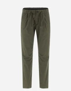 Herno Trousers In Light Cotton Stretch