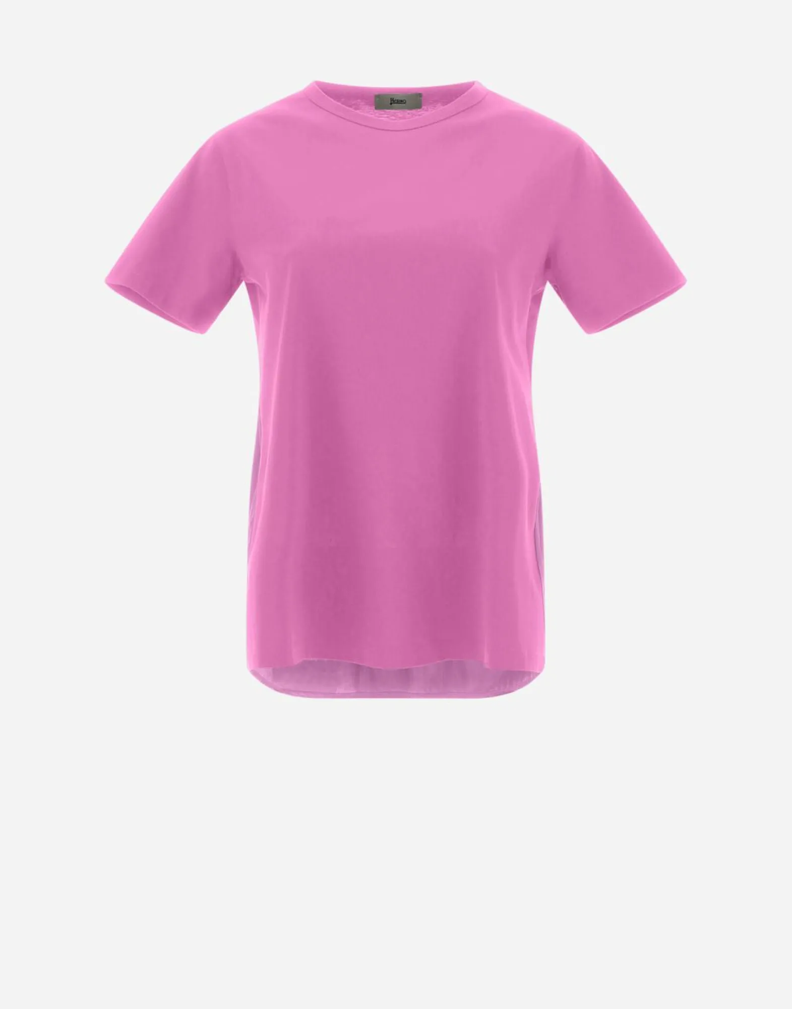 Herno T-Shirt In Chic Cotton Jersey & New Techno Taffeta