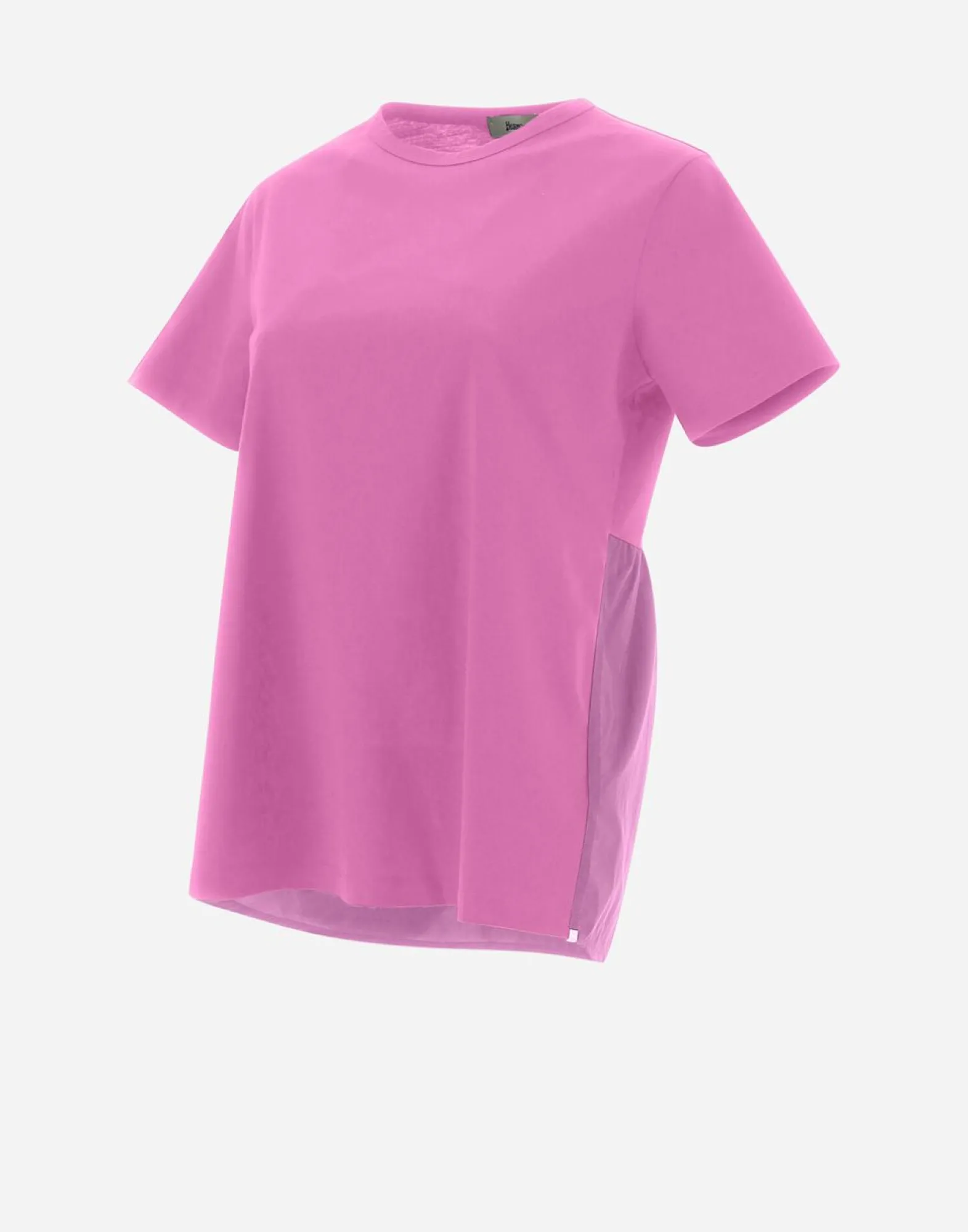 Herno T-Shirt In Chic Cotton Jersey & New Techno Taffeta