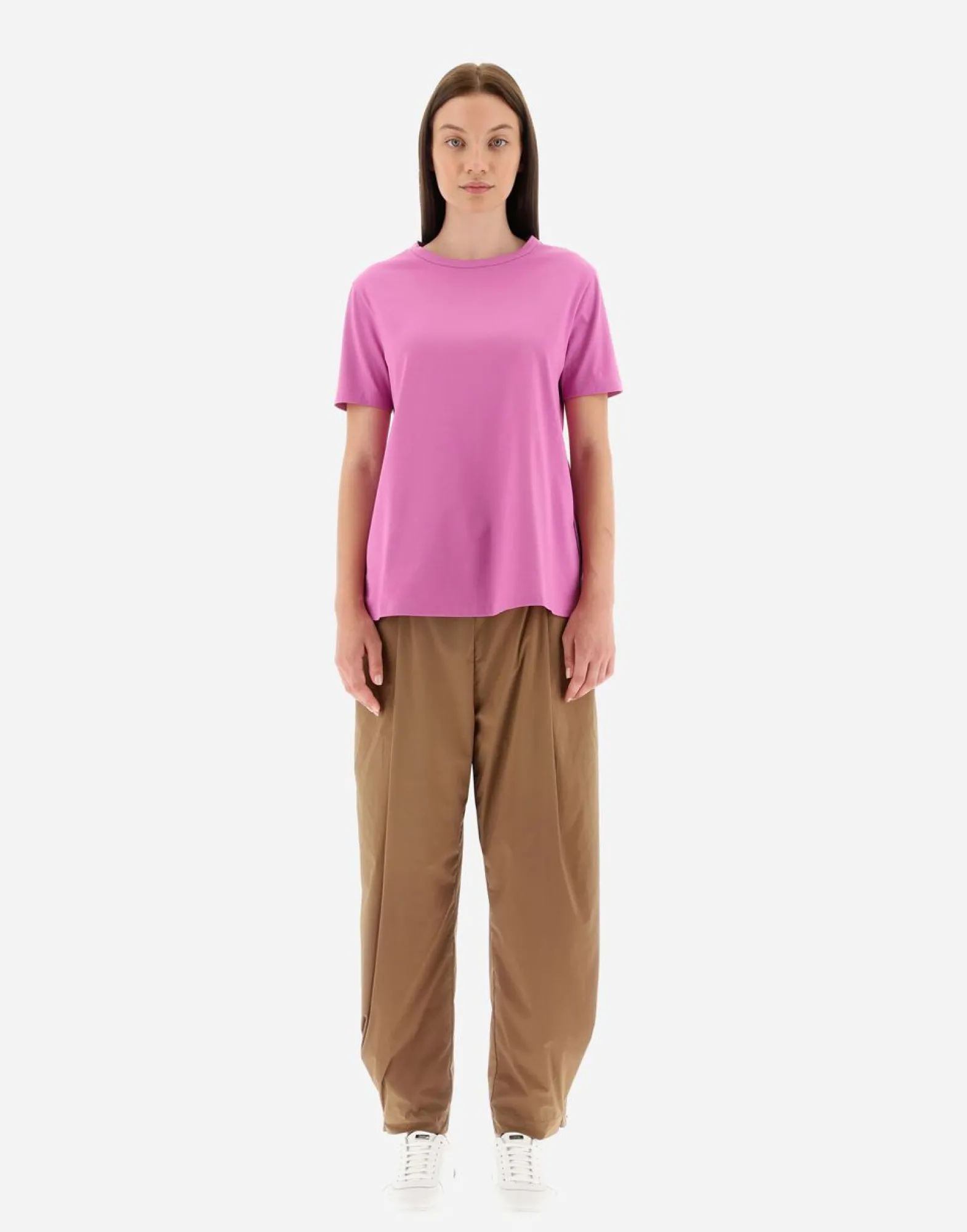 Herno T-Shirt In Chic Cotton Jersey & New Techno Taffeta