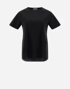 Herno T-Shirt In Chic Cotton Jersey & New Techno Taffeta