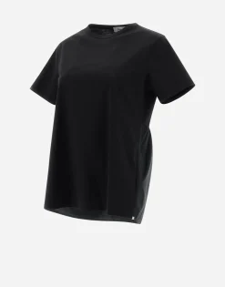 Herno T-Shirt In Chic Cotton Jersey & New Techno Taffeta