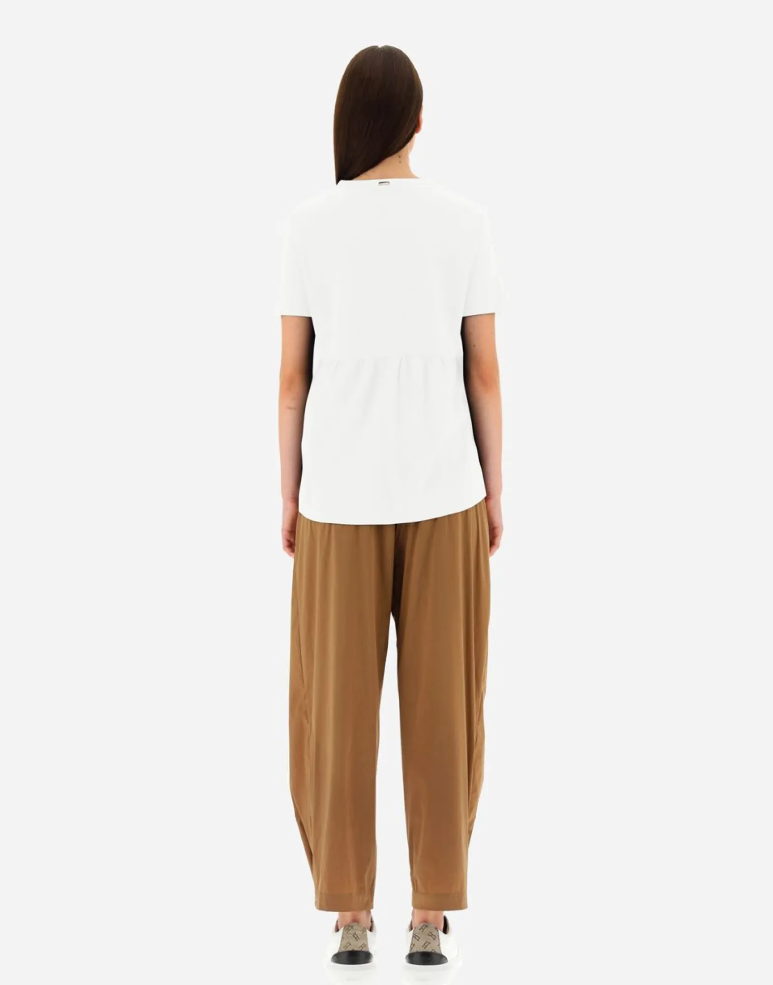 Herno T-Shirt In Chic Cotton Jersey & New Techno Taffeta