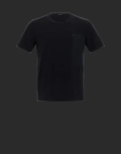 Herno T-Shirt In Compact Jersey And Light Mesh