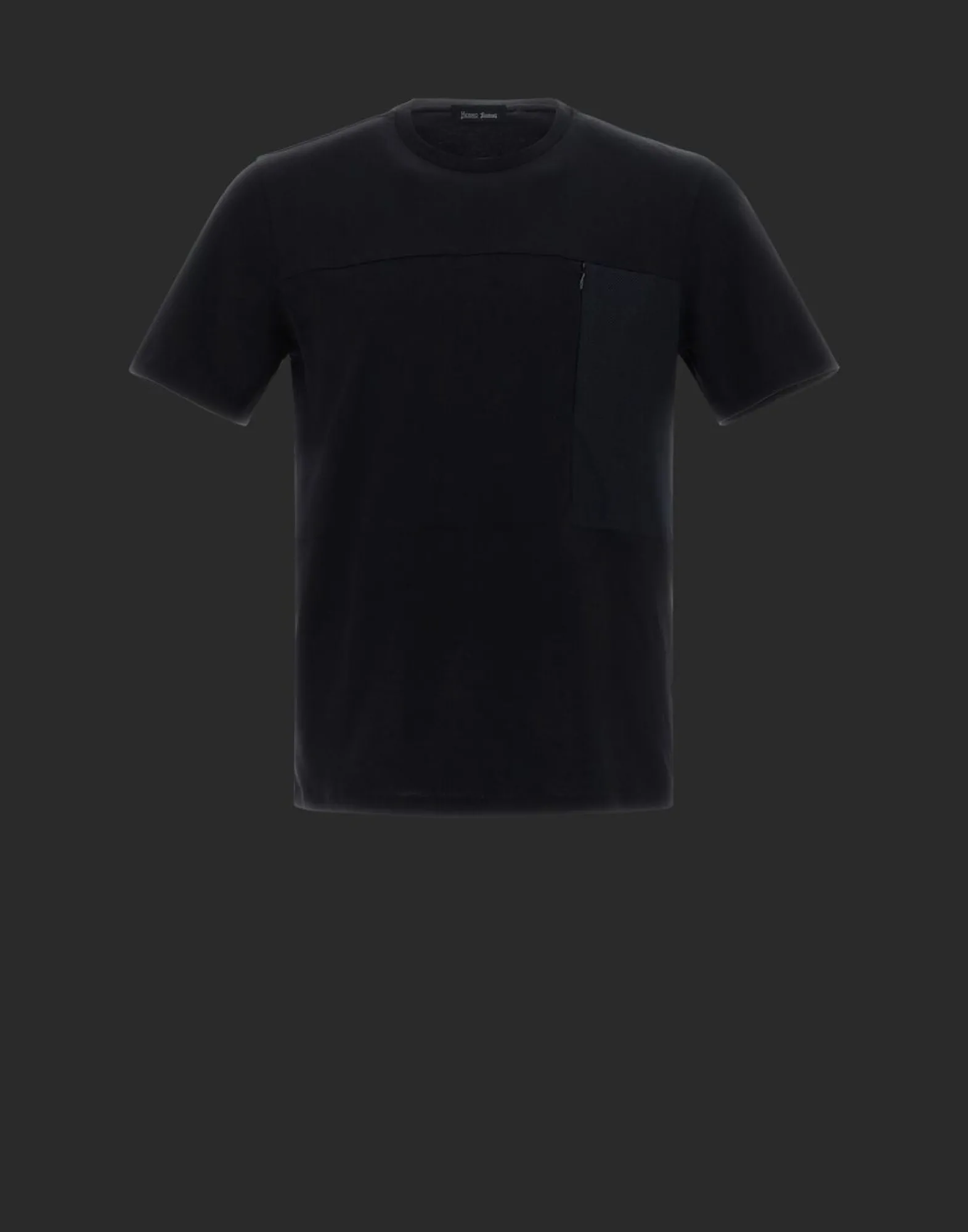 Herno T-Shirt In Compact Jersey And Light Mesh