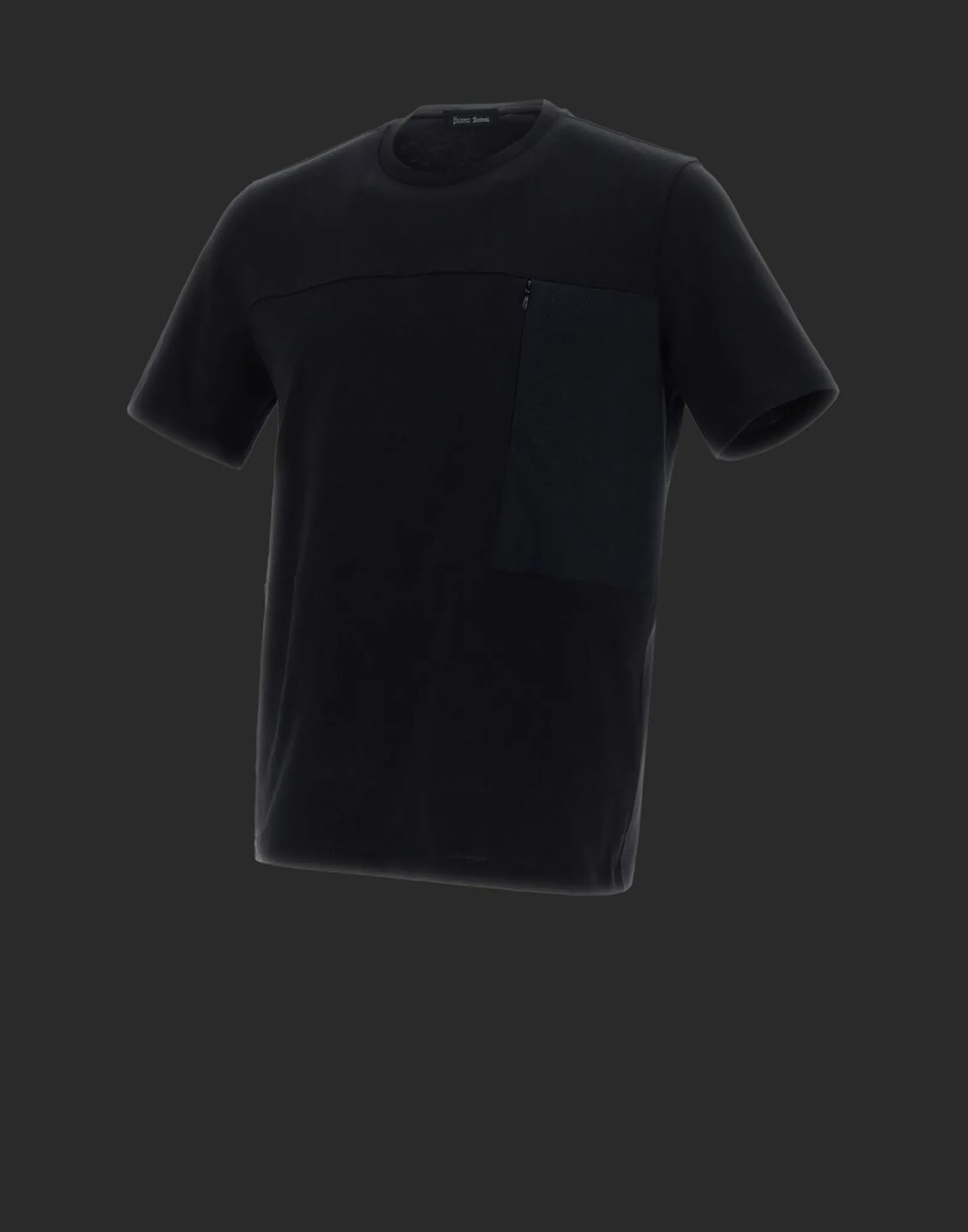 Herno T-Shirt In Compact Jersey And Light Mesh