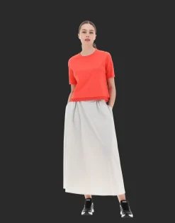 Herno T-Shirt In Dynamic Interlock And Light Opalescent