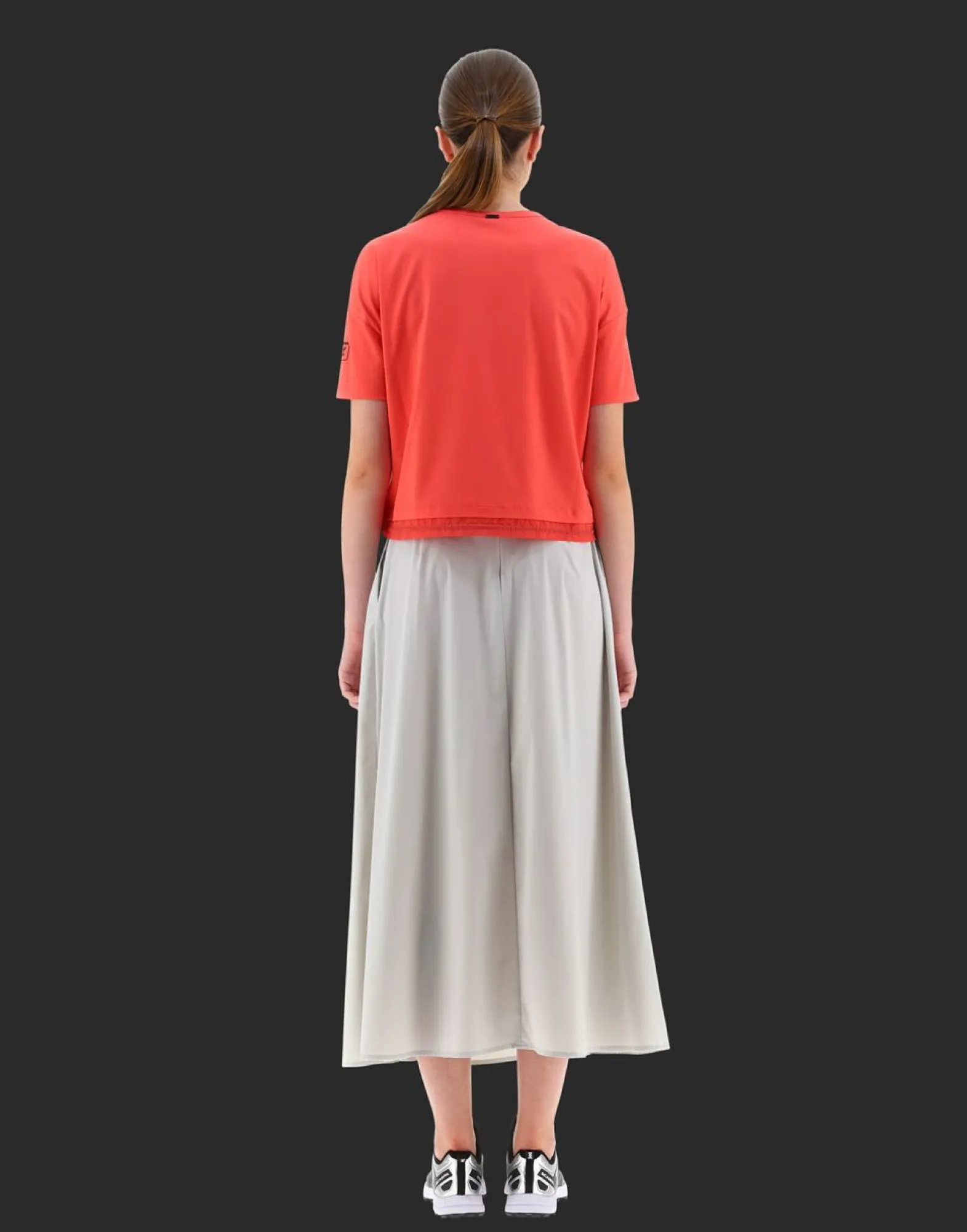 Herno T-Shirt In Dynamic Interlock And Light Opalescent