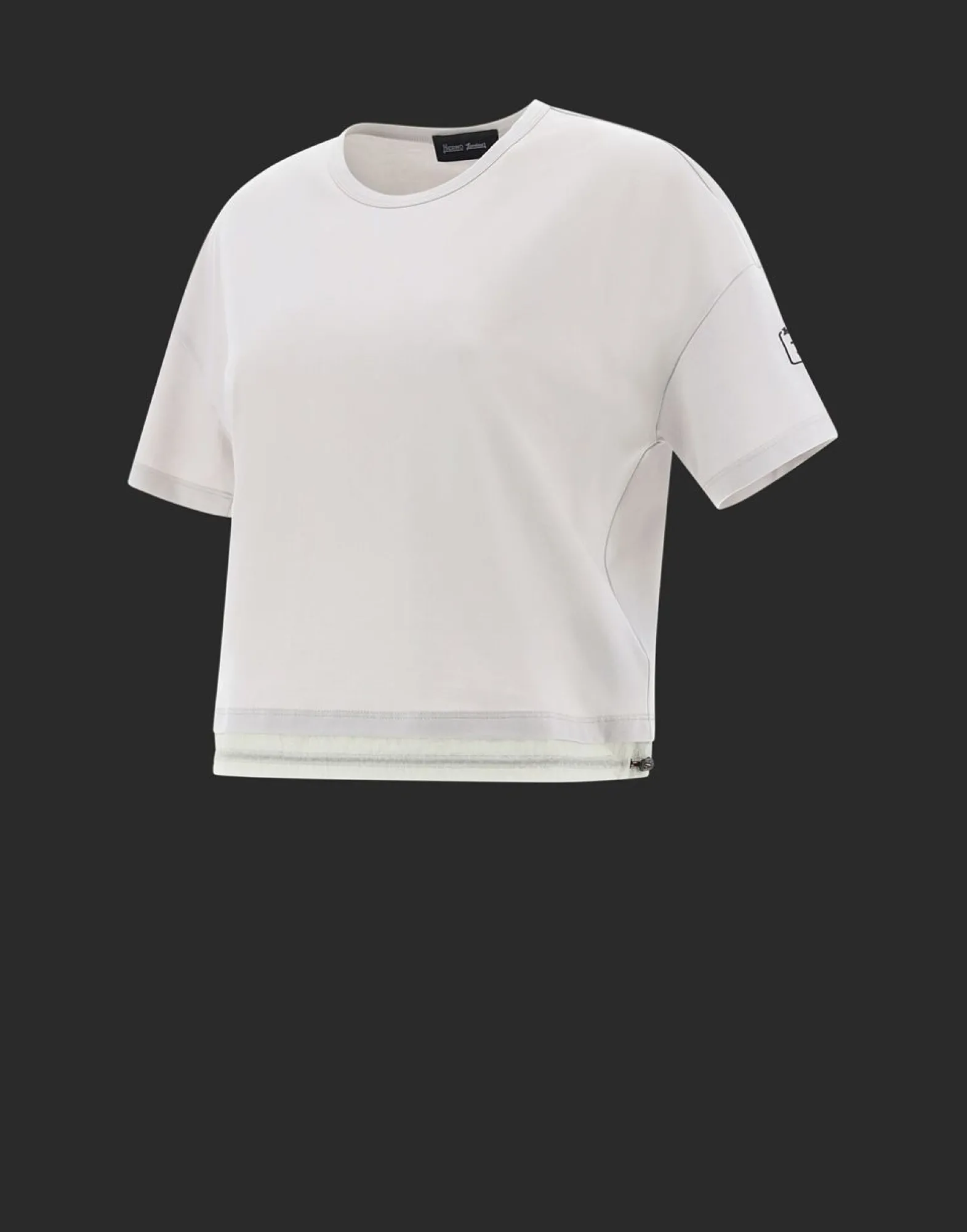 Herno T-Shirt In Dynamic Interlock And Light Opalescent