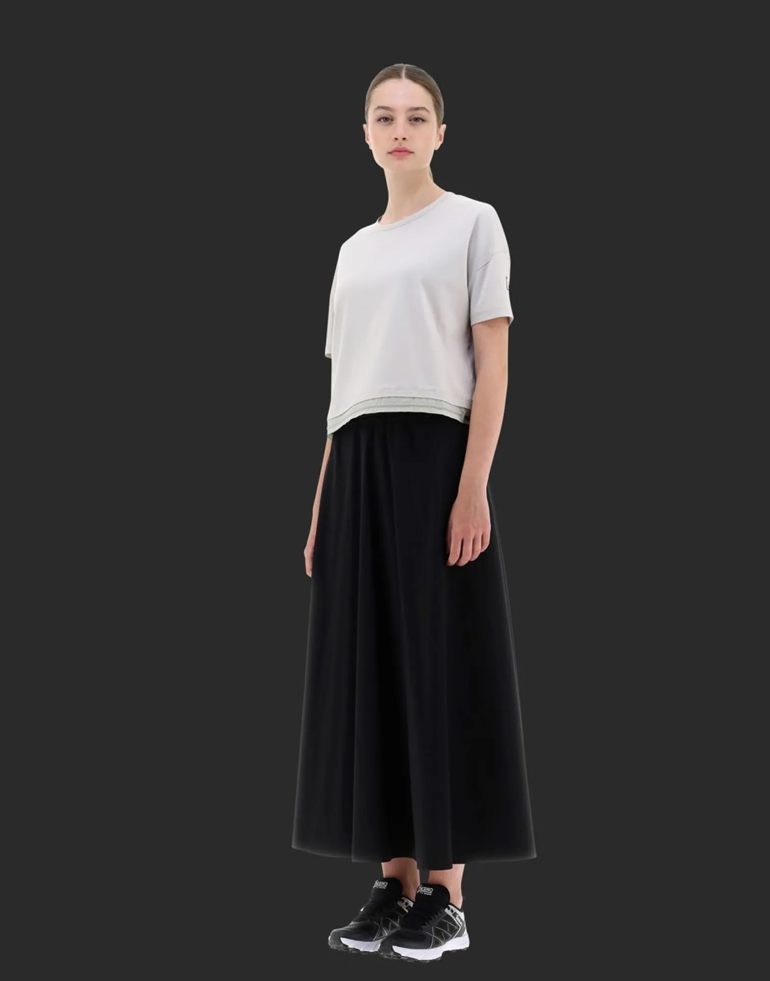 Herno T-Shirt In Dynamic Interlock And Light Opalescent