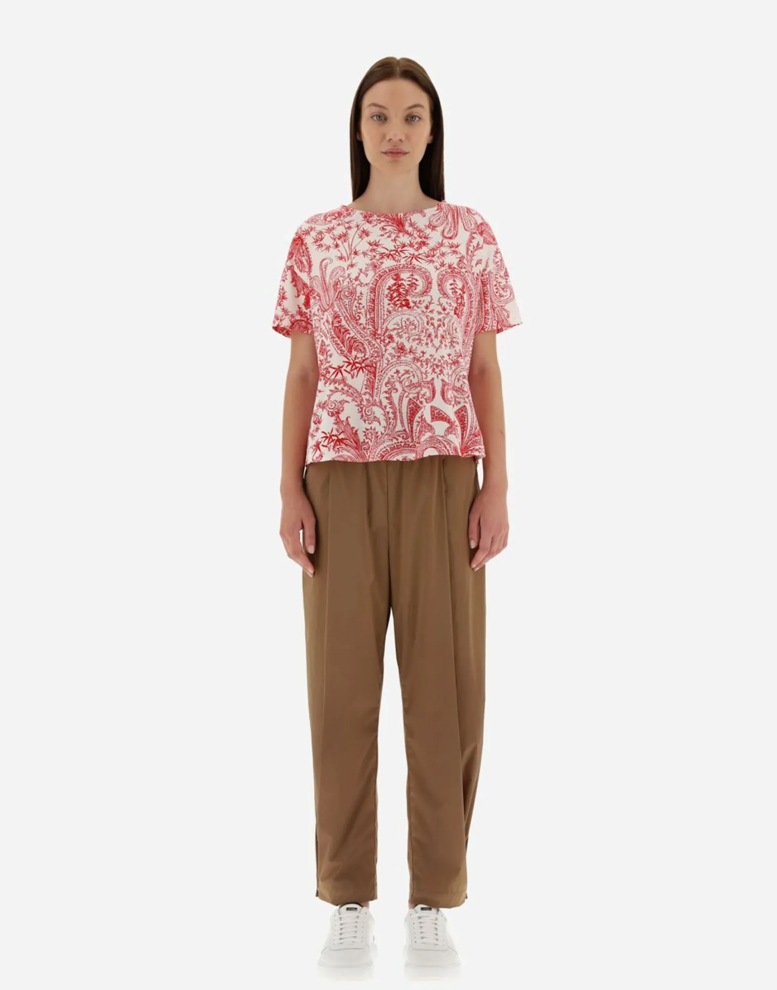 Herno T-Shirt In Oriental Fancy Jersey