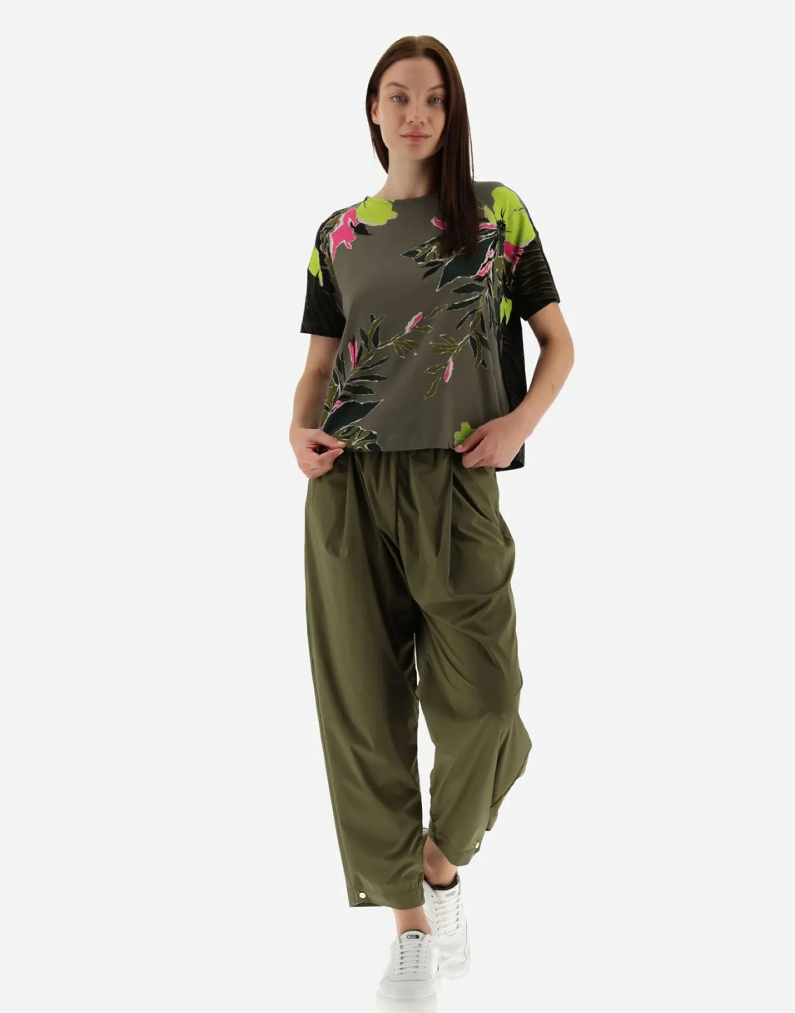 Herno T-Shirt In Safari Patch Jersey