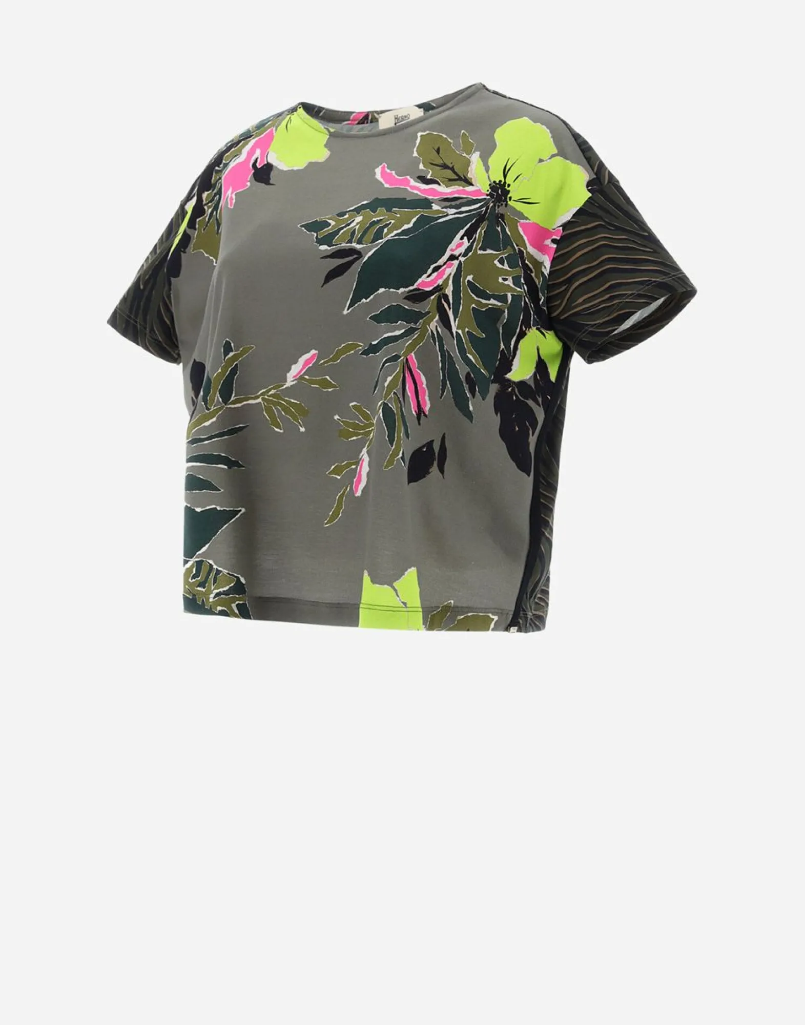 Herno T-Shirt In Safari Patch Jersey