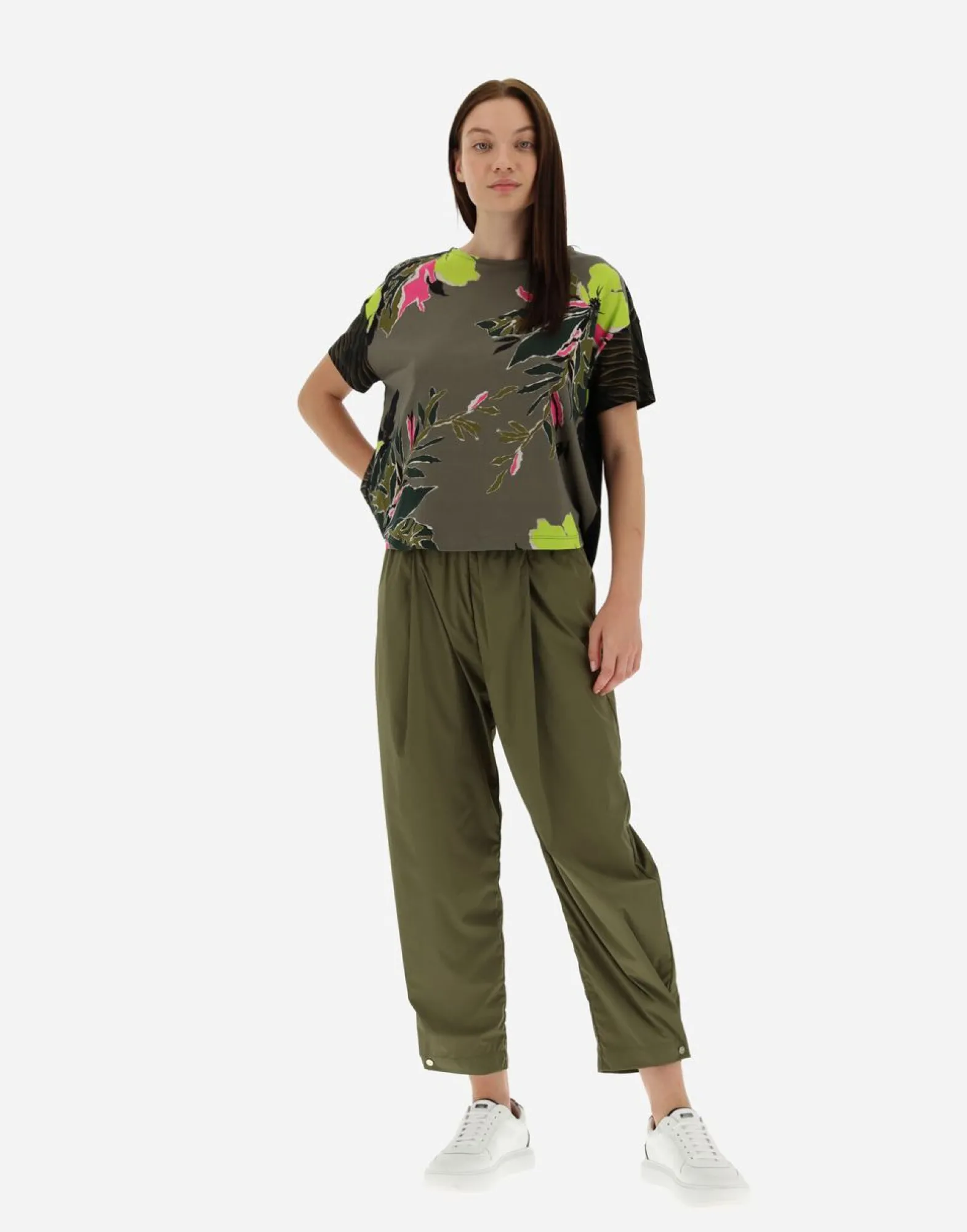Herno T-Shirt In Safari Patch Jersey