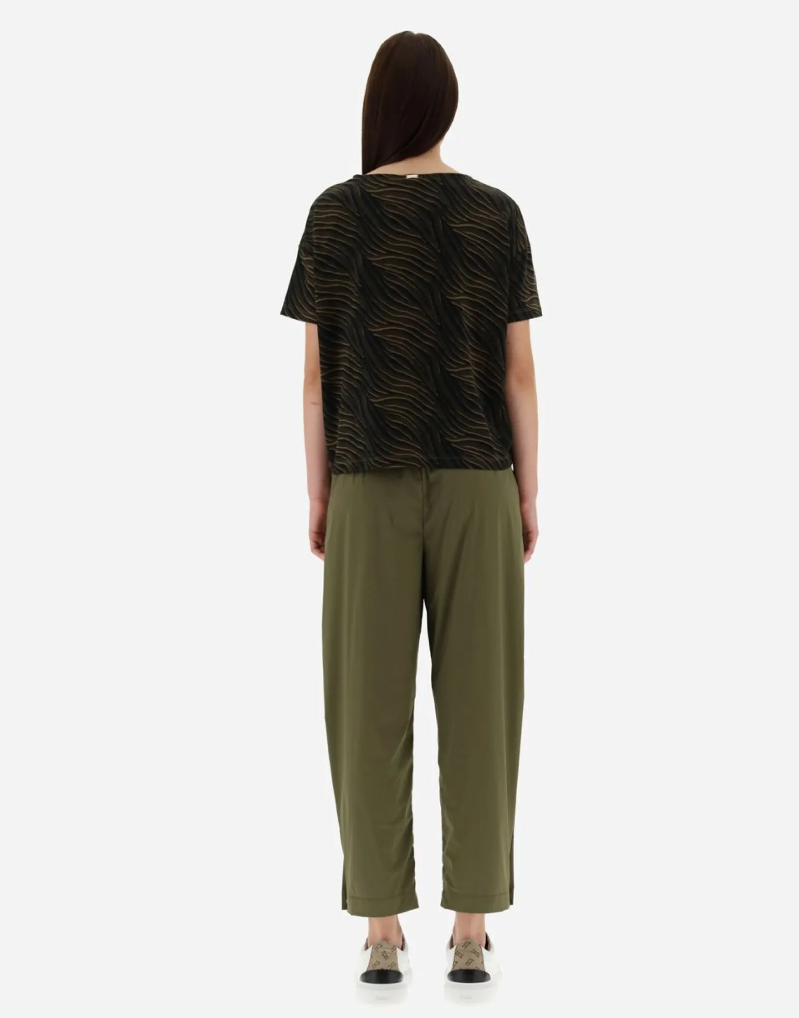 Herno T-Shirt In Safari Patch Jersey