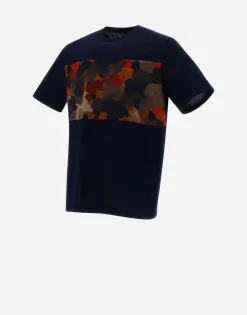 Herno T-Shirt In Superfine Cotton & Spring Camo Jersey