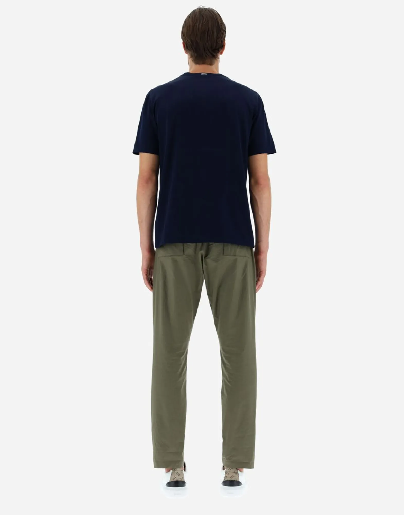 Herno T-Shirt In Superfine Cotton & Spring Camo Jersey