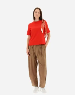 Herno T-Shirt In Superfine Cotton Stretch With Bubble Scarf
