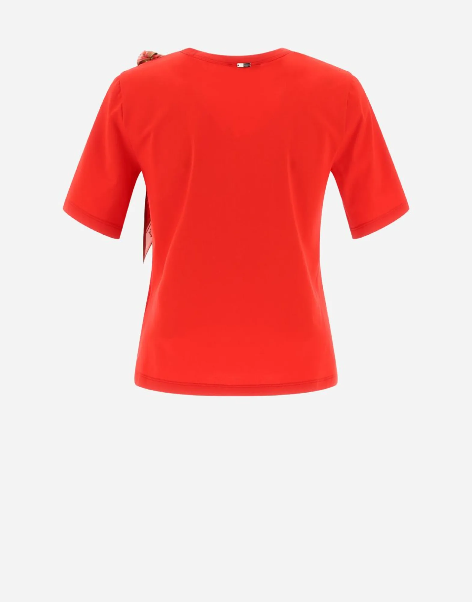 Herno T-Shirt In Superfine Cotton Stretch With Bubble Scarf